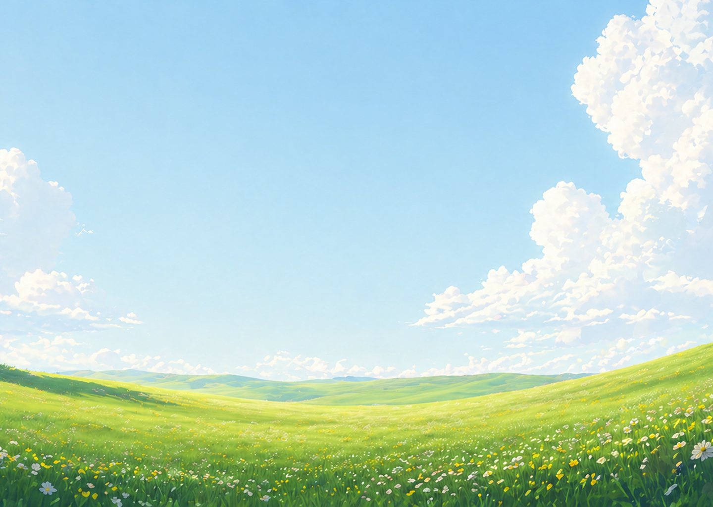 Soft pastel sky with clouds, Smirky brand background behind the Smirky hero